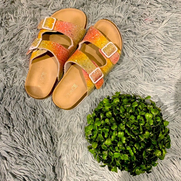 Children’s Place Glitter and Sparkle Sandals - Picture 1 of 3
